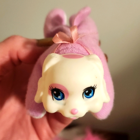 Puppy Surprise "Popcorn Mandy" Stuffed Animal White & Pink - Picture 10 of 10